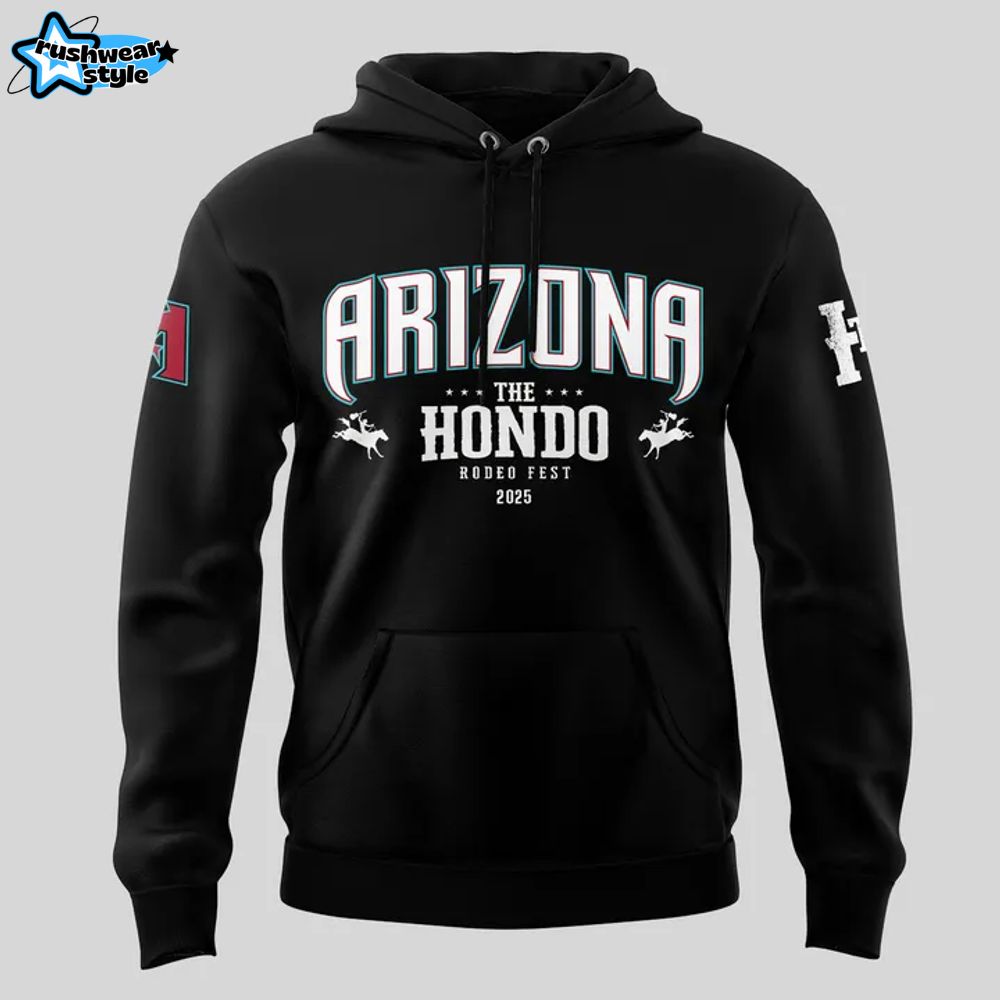 Arizona Diamondbacks x The Hondo Rodeo Fest Black Hoodie Arizona Diamondbacks x The Hondo Rodeo Fest Black Hoodie