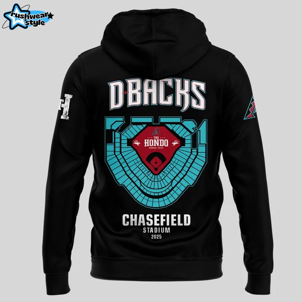 Arizona Diamondbacks x The Hondo Rodeo Fest Black Hoodie Arizona Diamondbacks x The Hondo Rodeo Fest Black Hoodie