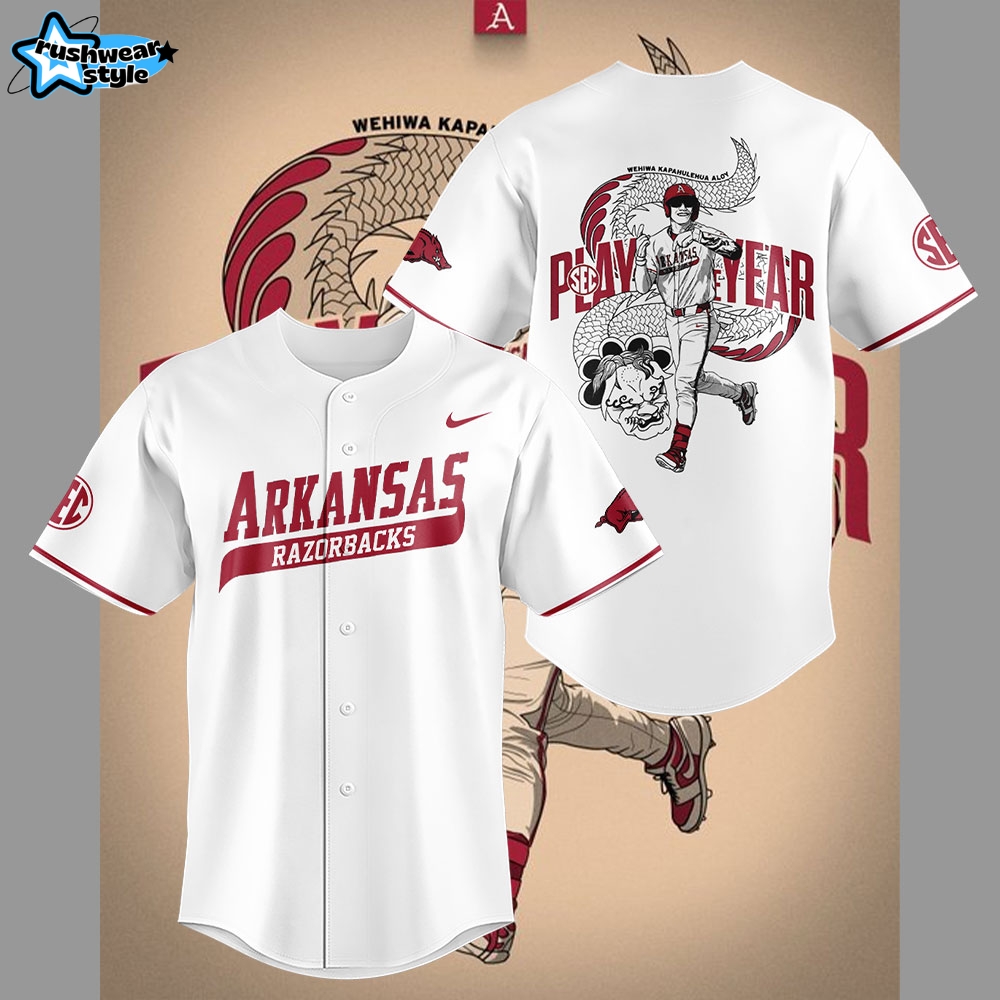 Arkansas Razorback x Wehiwa Aloy. SEC Player of the Year Jersey Arkansas Razorback x Wehiwa Aloy. SEC Player of the Year Jersey