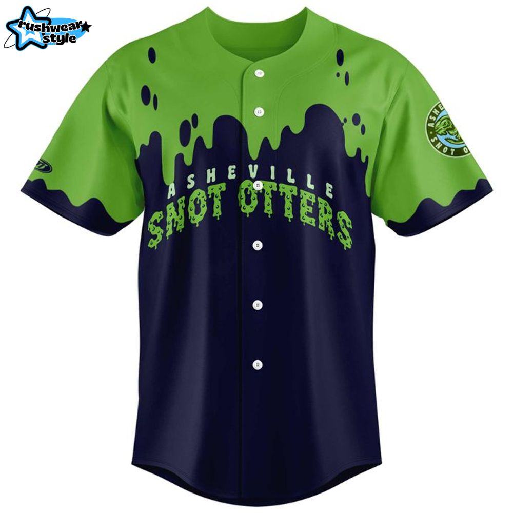 Asheville Tourists The Asheville Snot Otters Baseball Jersey Asheville Tourists The Asheville Snot Otters Baseball Jersey