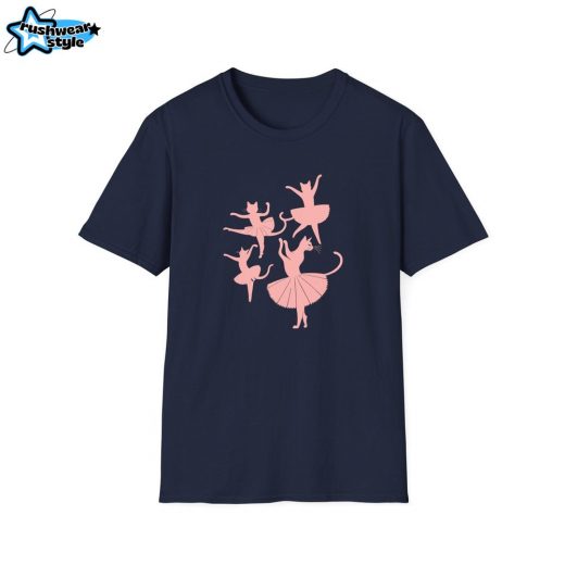 Ballet Cat Silhouette Dance T-Shirt