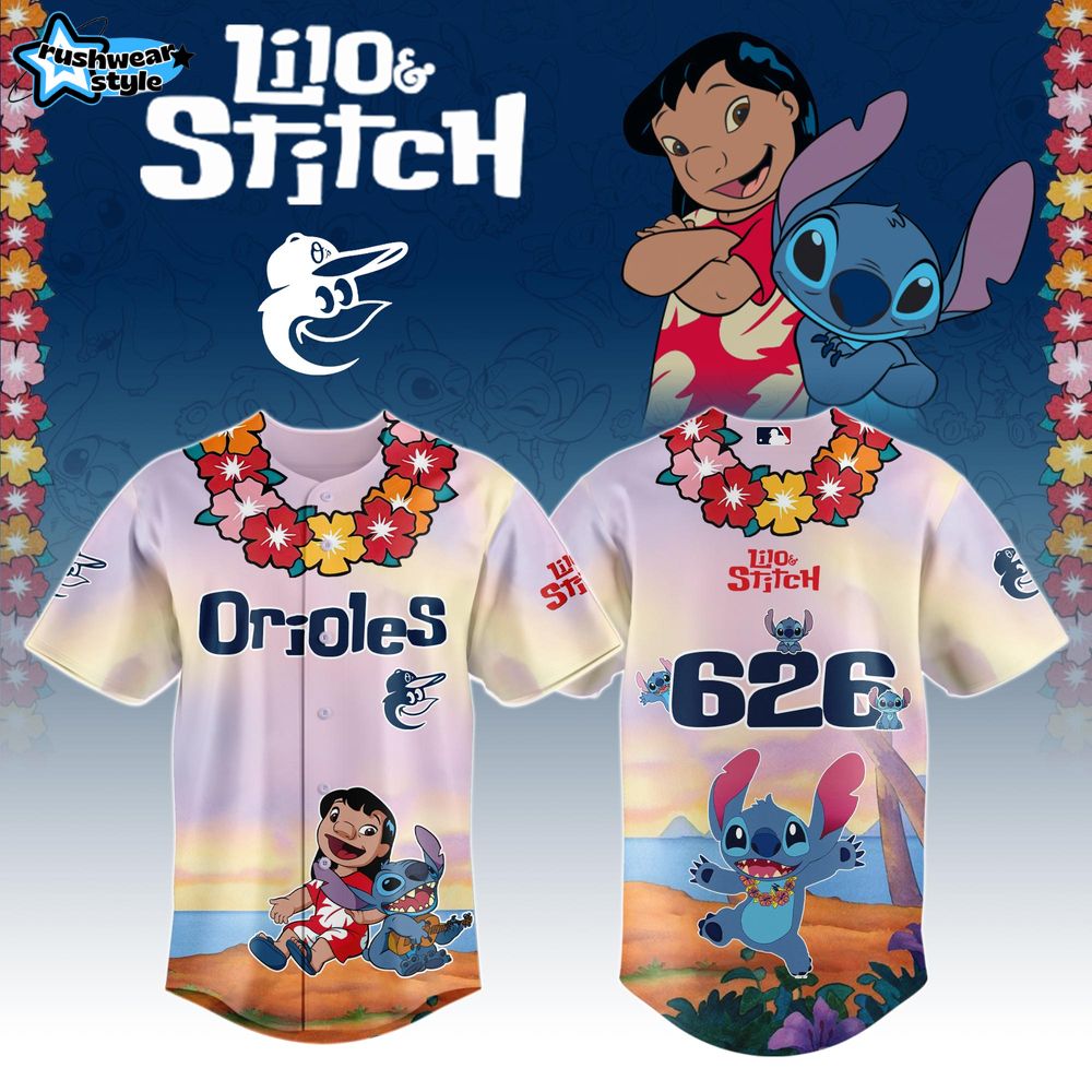 Baltimore Orioles MLB x Lilo and Stitch New 2025 Jersey Baltimore Orioles MLB x Lilo and Stitch New 2025 Jersey