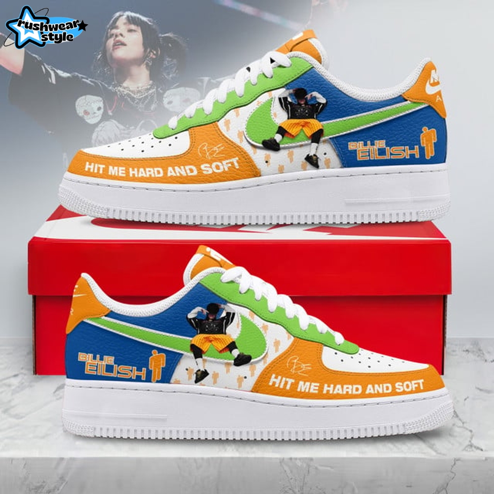 Billie Eilish 'Hit Me Hard and Soft' Signature Air Force 1 Sneaker Billie Eilish 'Hit Me Hard and Soft' Signature Air Force 1 Sneaker