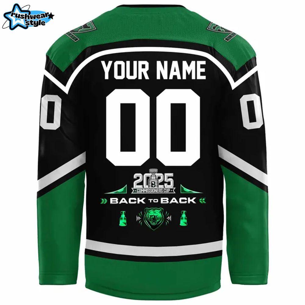 Binghamton Black Bears x Commissioner's Cup Champions Hockey Jersey Binghamton Black Bears x Commissioner's Cup Champions Hockey Jersey