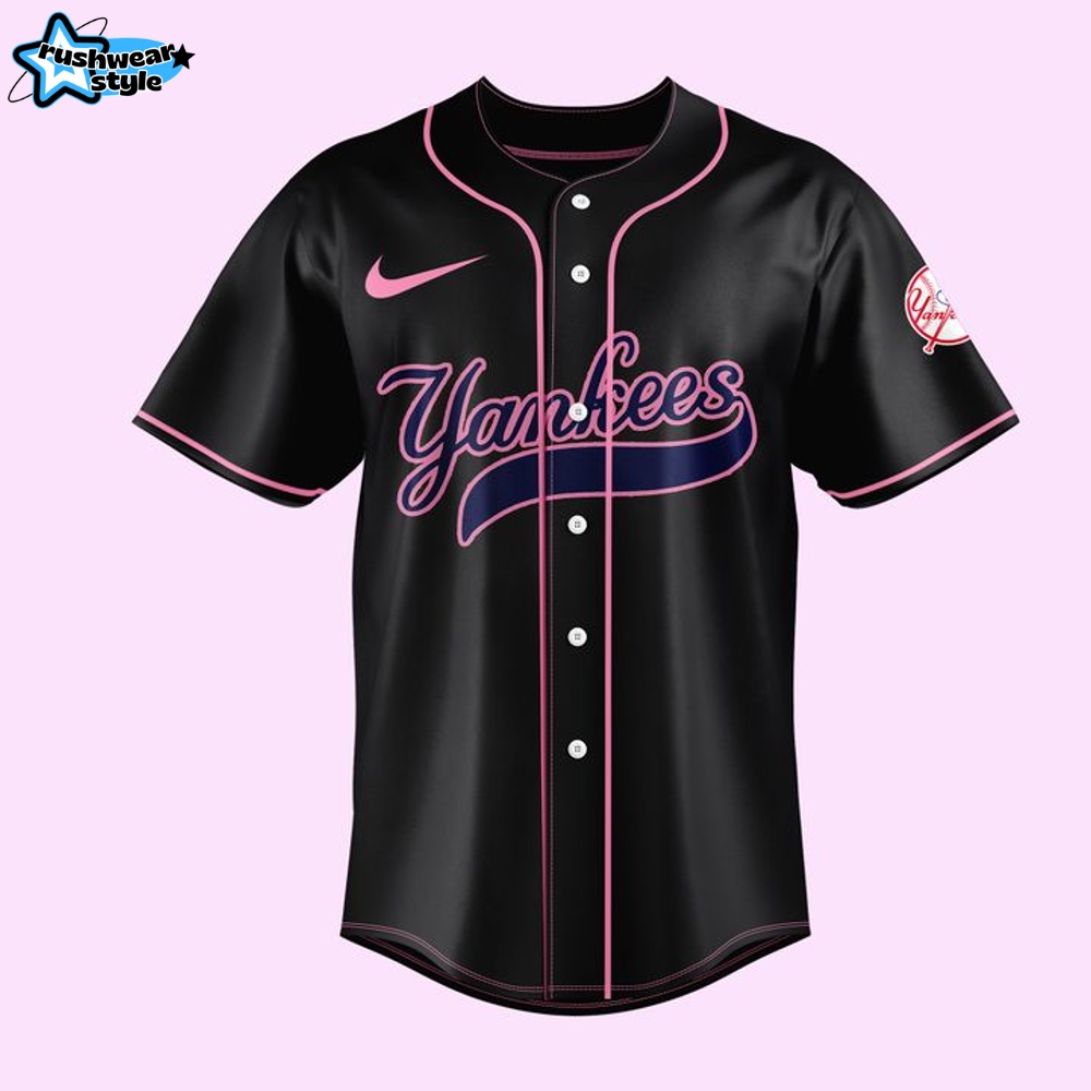 Blackpink World Tour New York 2025 X Yankees Black Baseball Jersey Blackpink World Tour New York 2025 X Yankees Black Baseball Jersey