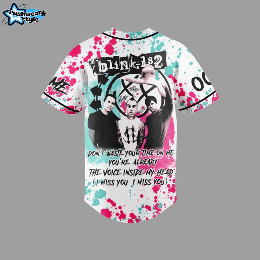 Blink - 182 Custom Baseball Jersey Blink - 182 Custom Baseball Jersey