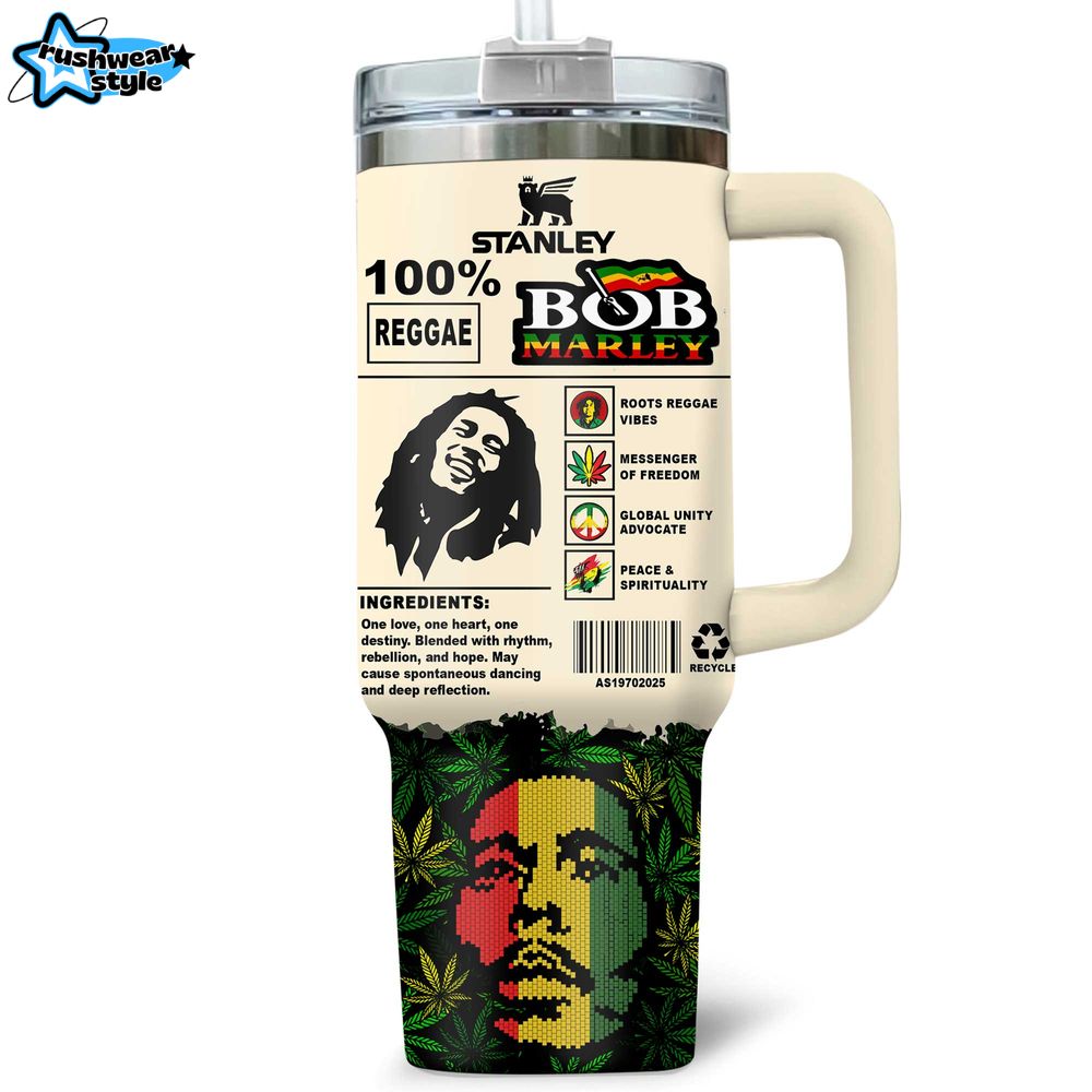 Bob Marley Roots Reggae Vibes 40oz Stanley Tumbler Bob Marley Roots Reggae Vibes 40oz Stanley Tumbler