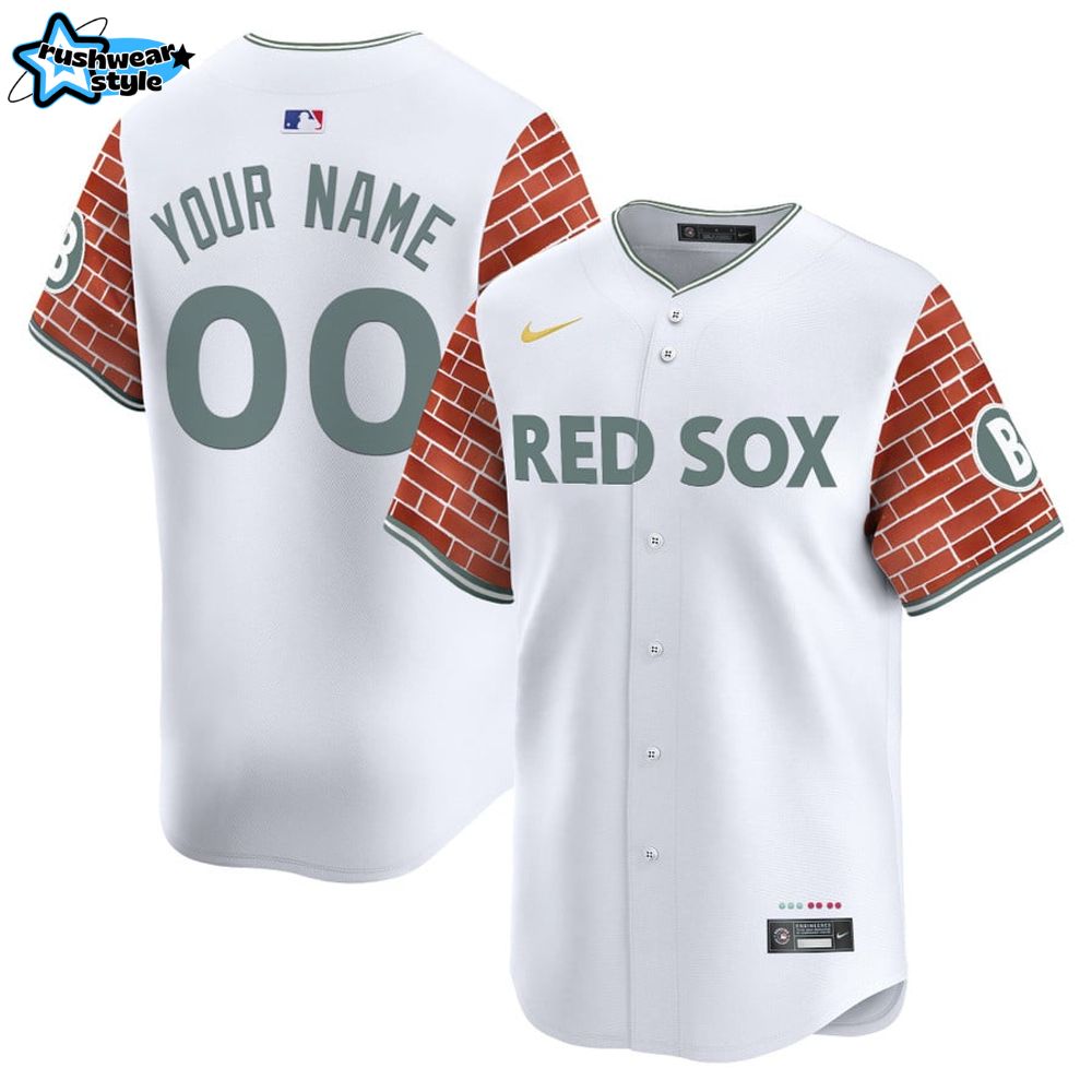 Boston Red Sox 2025 Fenway Red Brick Style Special White Baseball Jersey Boston Red Sox 2025 Fenway Red Brick Style Special White Baseball Jersey