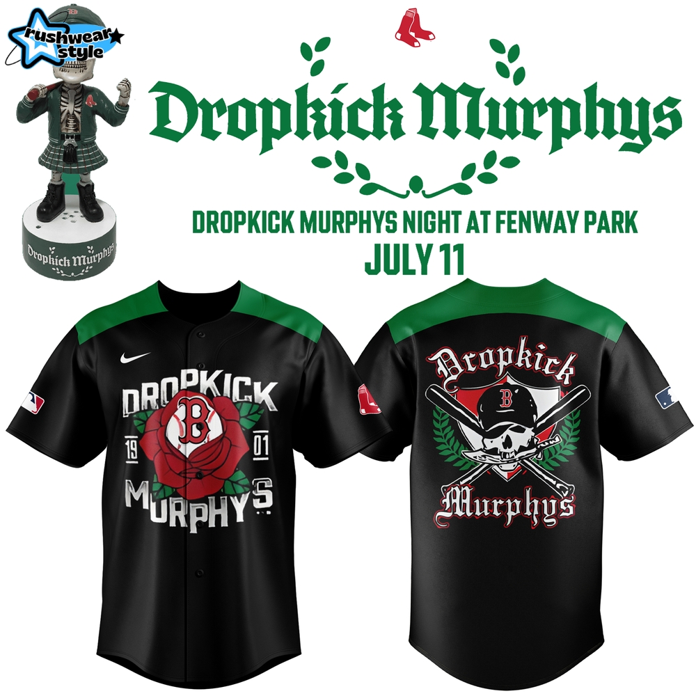 Boston Red Sox x Dropkick Murphys Night 2025 Baseball Jersey Boston Red Sox x Dropkick Murphys Night 2025 Baseball Jersey