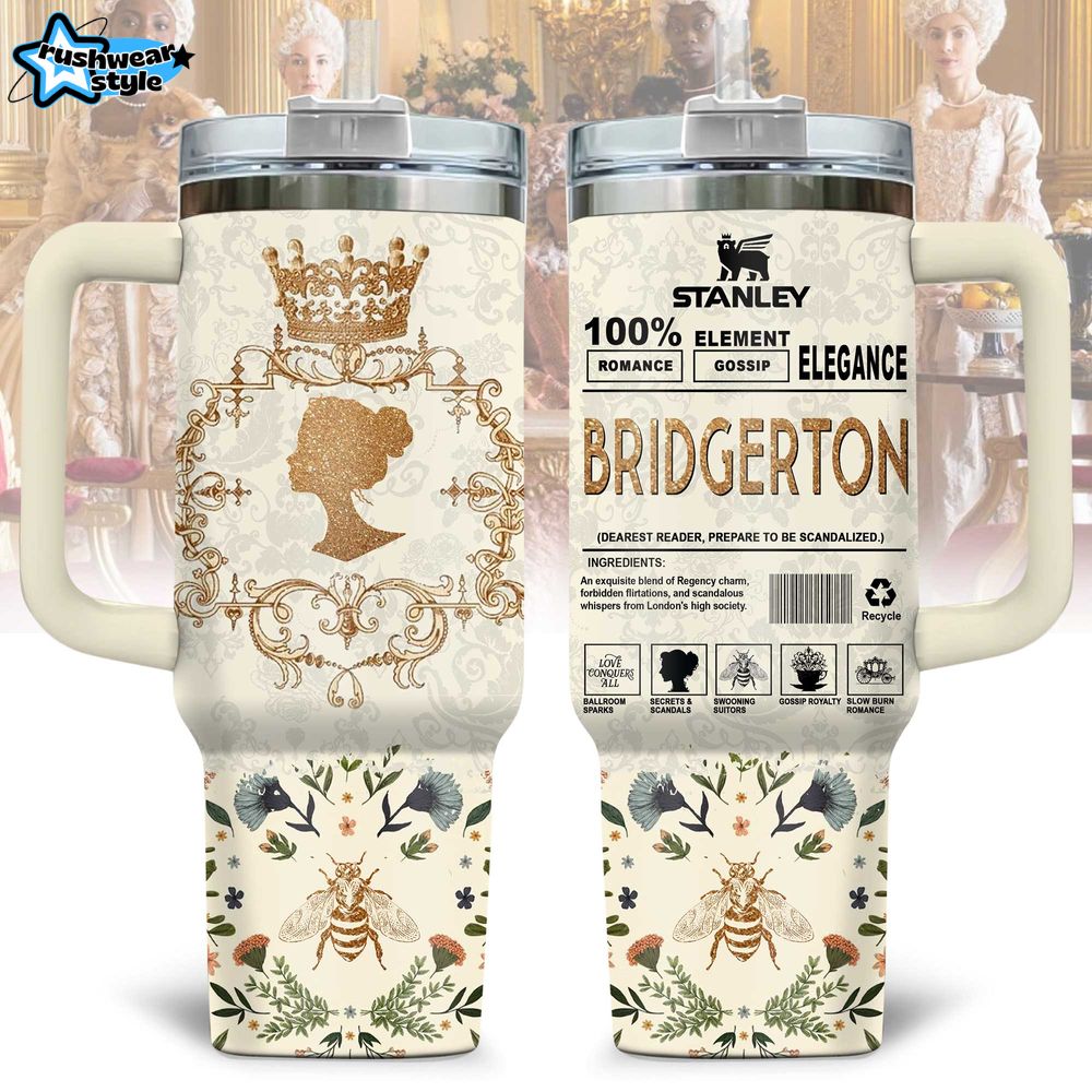 Bridgerton TV Series Special New 40oz Stanley Tumbler Bridgerton TV Series Special New 40oz Stanley Tumbler