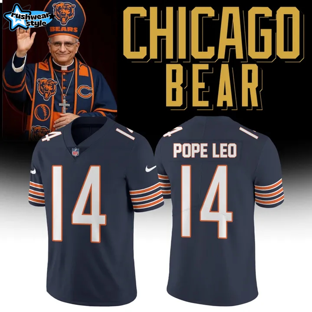 Chicago Bears Pope Leo 14 Limited Edition Football Jersey Chicago Bears Pope Leo 14 Limited Edition Football Jersey