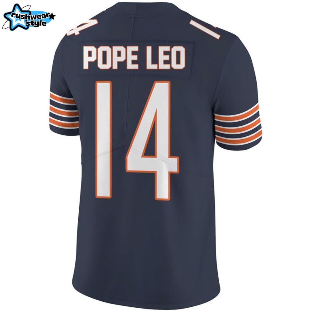 Chicago Bears Pope Leo 14 Limited Edition Football Jersey Chicago Bears Pope Leo 14 Limited Edition Football Jersey
