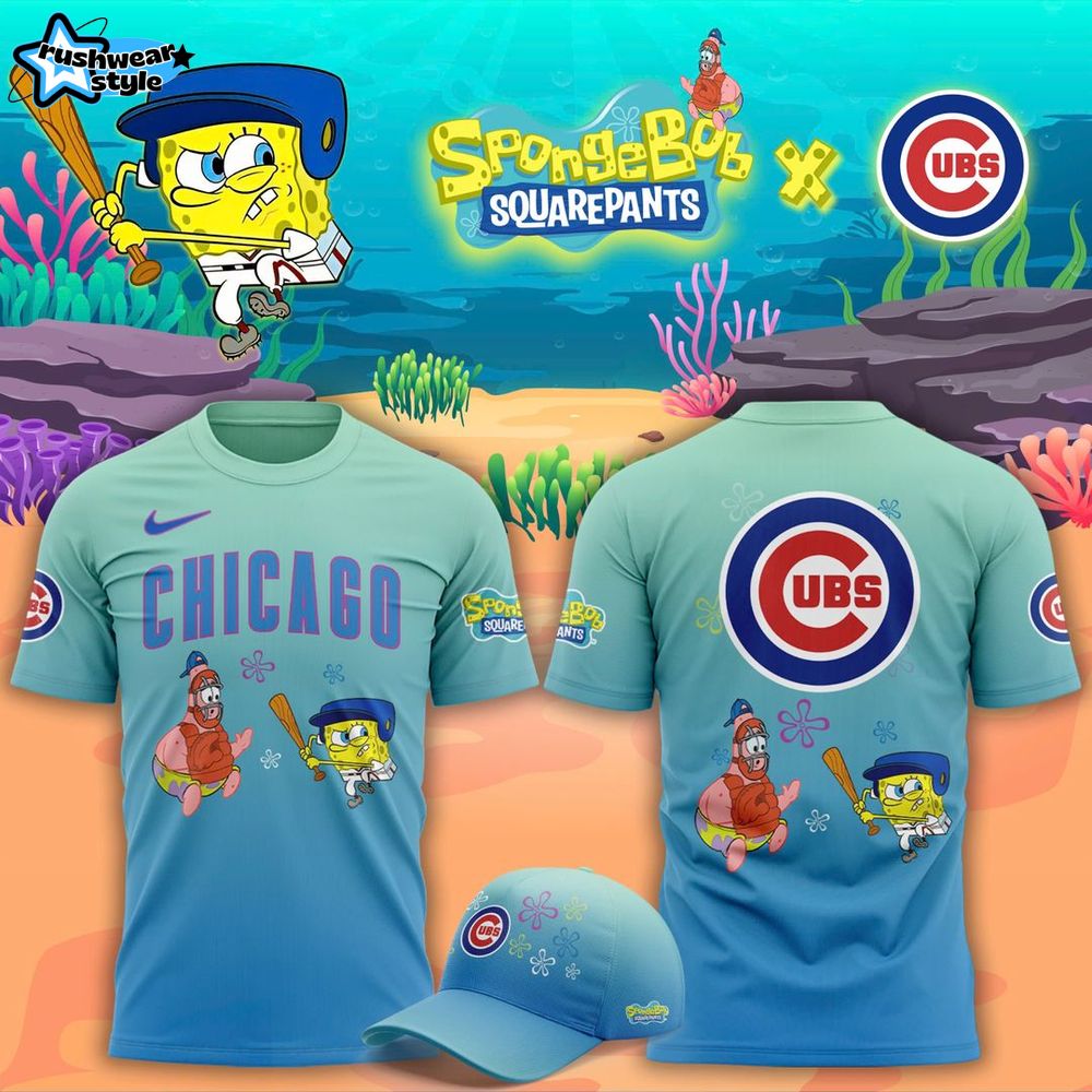 Chicago Cubs X Spongebob Squarepants 2025 Shirt Chicago Cubs X Spongebob Squarepants 2025 Shirt