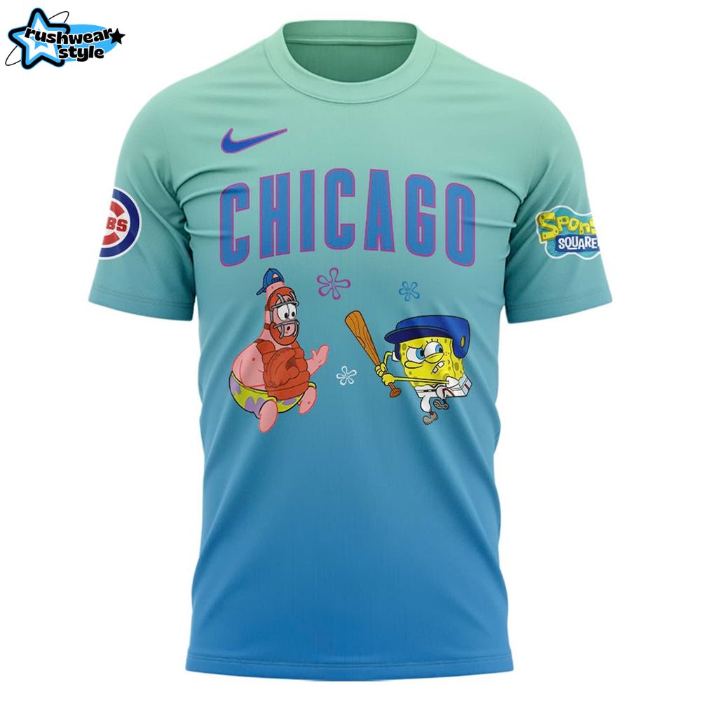Chicago Cubs X Spongebob Squarepants 2025 Shirt Chicago Cubs X Spongebob Squarepants 2025 Shirt