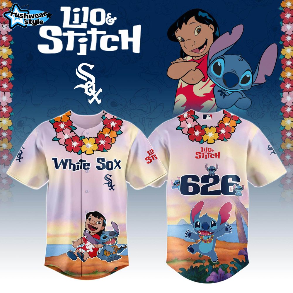 Chicago White Sox MLB x Lilo and Stitch New 2025 Jersey Chicago White Sox MLB x Lilo and Stitch New 2025 Jersey