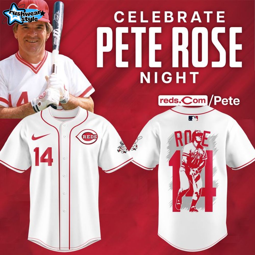 Cincinnati Reds Celebrate Pete Rose Night 2025 Baseball Jersey Cincinnati Reds Celebrate Pete Rose Night 2025 Baseball Jersey
