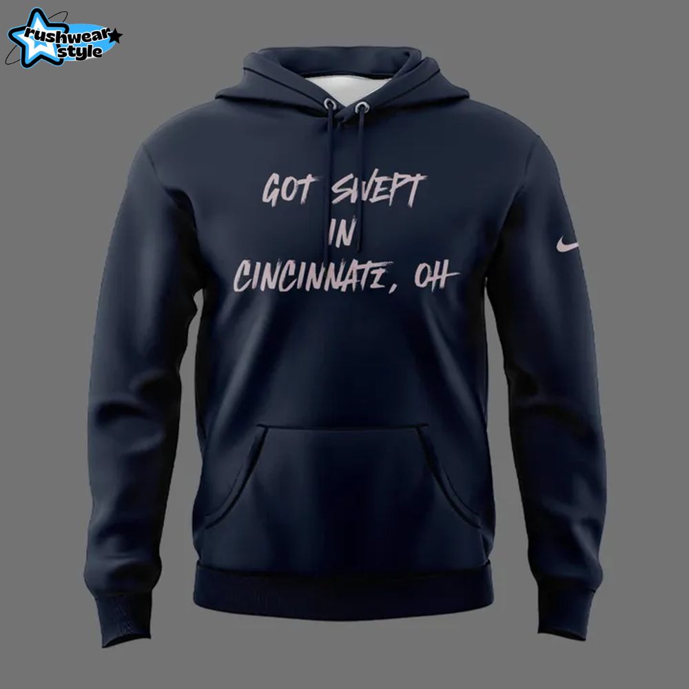 Cincinnati Reds "Got Swept In Cincinnati, Oh" Hoodie Cincinnati Reds "Got Swept In Cincinnati, Oh" Hoodie