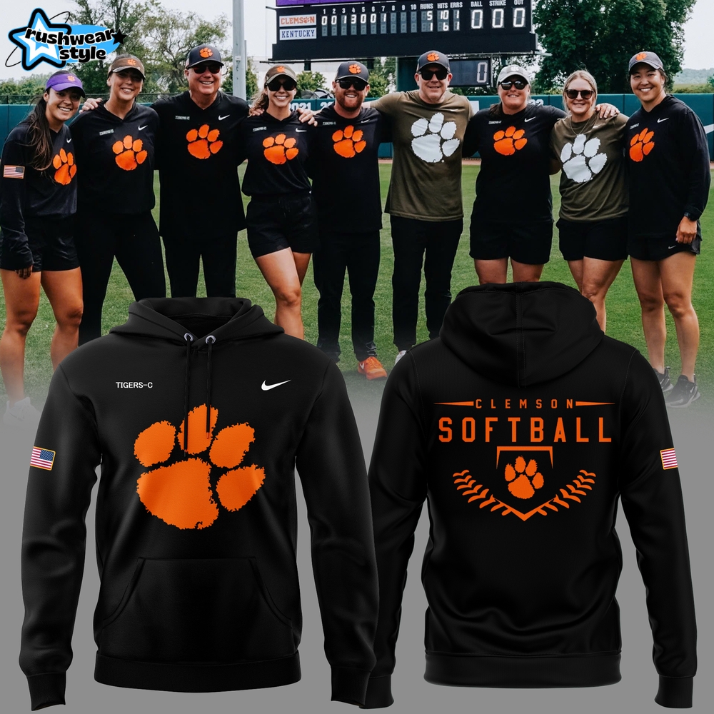 Clemson Softball Military Appreciation Black Hoodie Clemson Softball Military Appreciation Black Hoodie