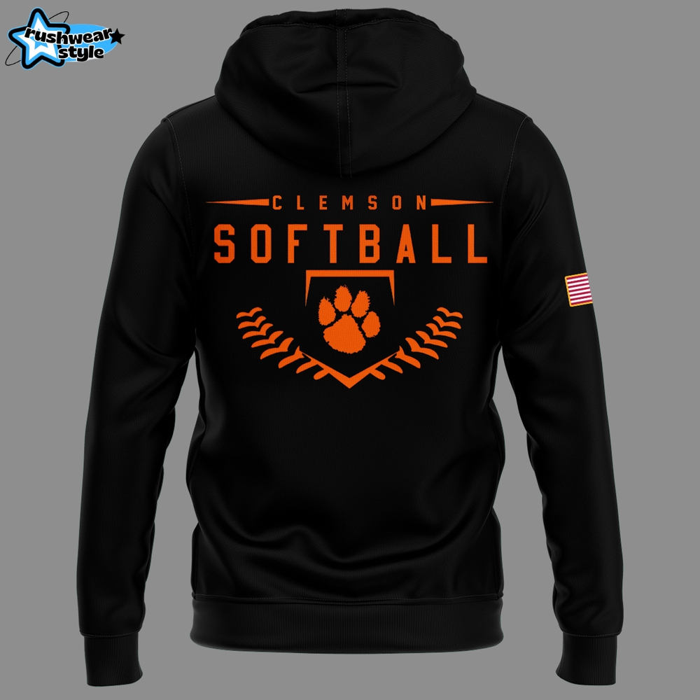 Clemson Softball Military Appreciation Black Hoodie Clemson Softball Military Appreciation Black Hoodie