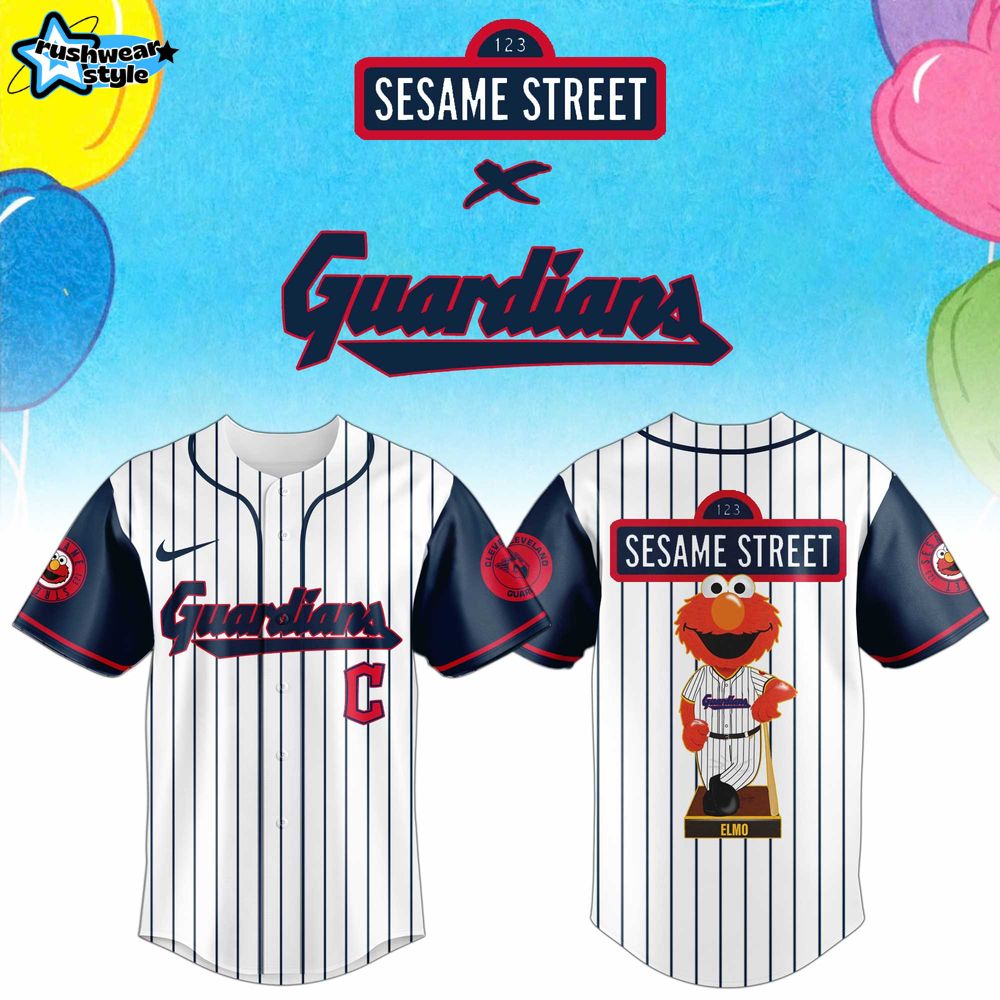Cleveland Guardians Mlb X Sesame Street Day Baseball Jersey Cleveland Guardians Mlb X Sesame Street Day Baseball Jersey