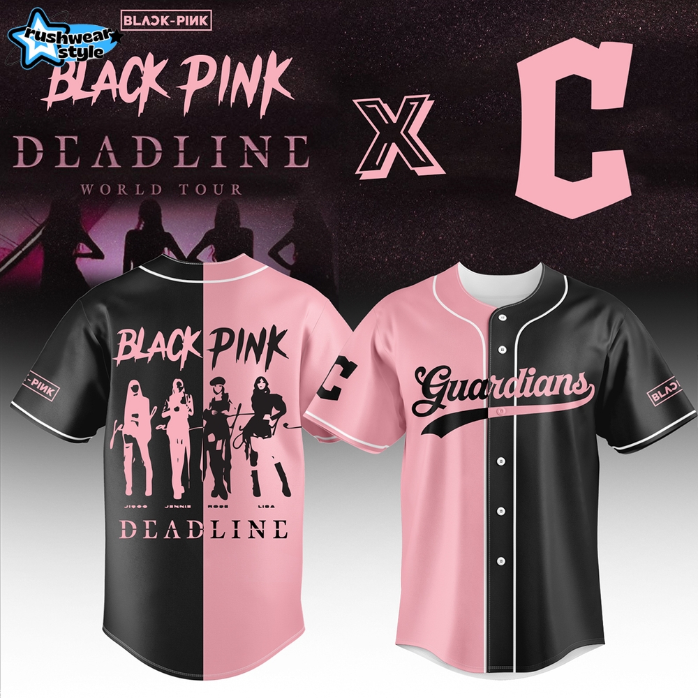 Cleveland Guardians x Blackpink Deadline World Tour Baseball Jersey 2025 Cleveland Guardians x Blackpink Deadline World Tour Baseball Jersey 2025