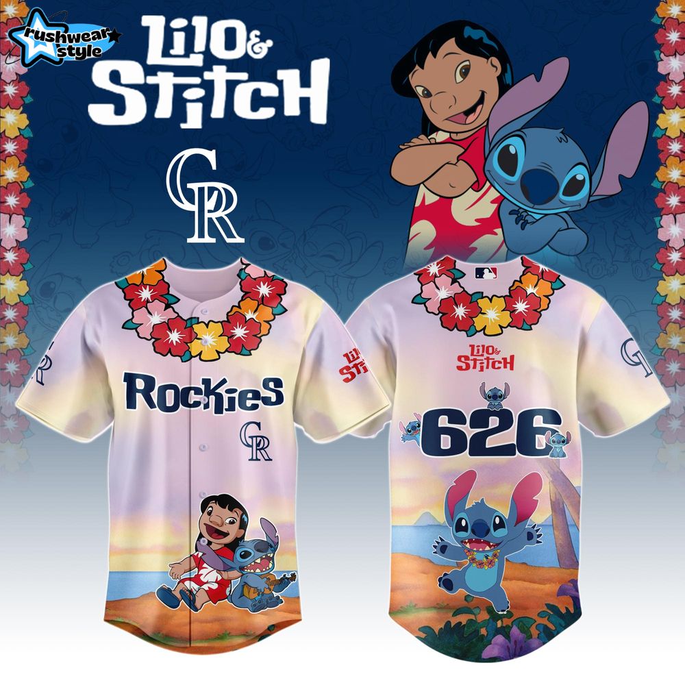 Colorado Rockies MLB x Lilo and Stitch New 2025 Jersey Colorado Rockies MLB x Lilo and Stitch New 2025 Jersey