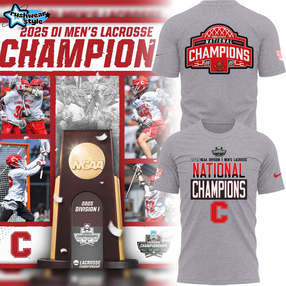 Cornell Big Red 2025 National Champions Division I Lacrosse Shirt Cornell Big Red 2025 National Champions Division I Lacrosse Shirt