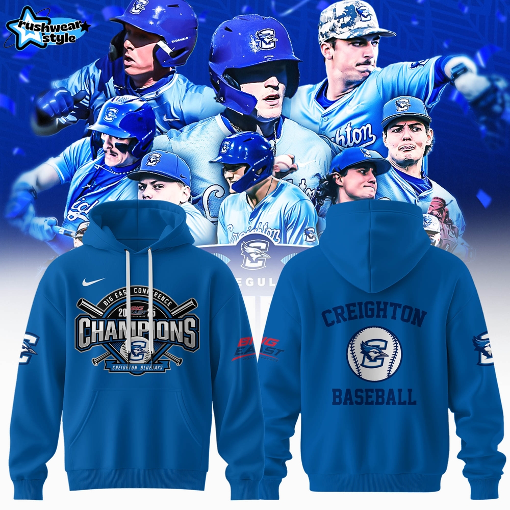 Creighton Bluejays BIG EAST Conference Champions 2025 Special Hoodie Creighton Bluejays BIG EAST Conference Champions 2025 Special Hoodie