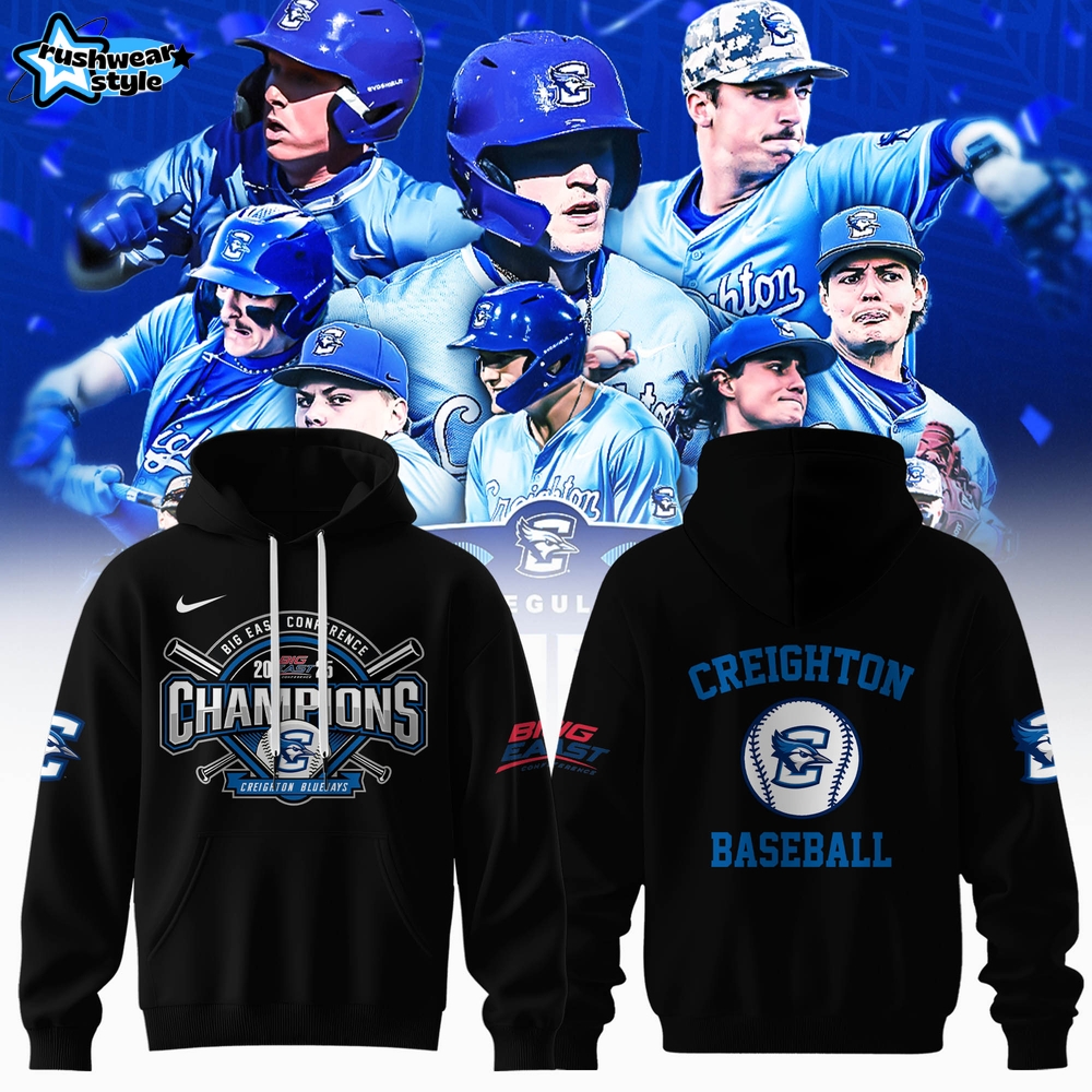 Creighton Bluejays BIG EAST Conference Champions 2025 Special Hoodie Creighton Bluejays BIG EAST Conference Champions 2025 Special Hoodie