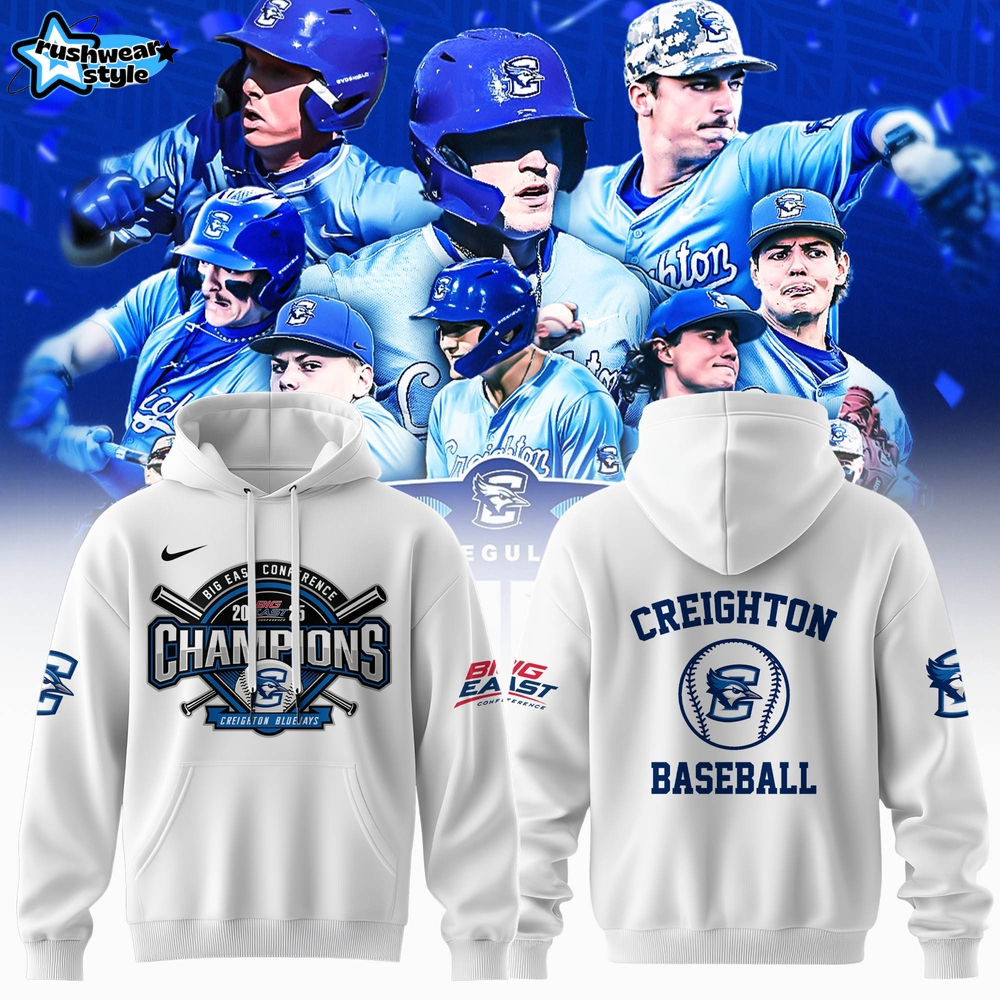 Creighton Bluejays BIG EAST Conference Champions 2025 Special Hoodie Creighton Bluejays BIG EAST Conference Champions 2025 Special Hoodie