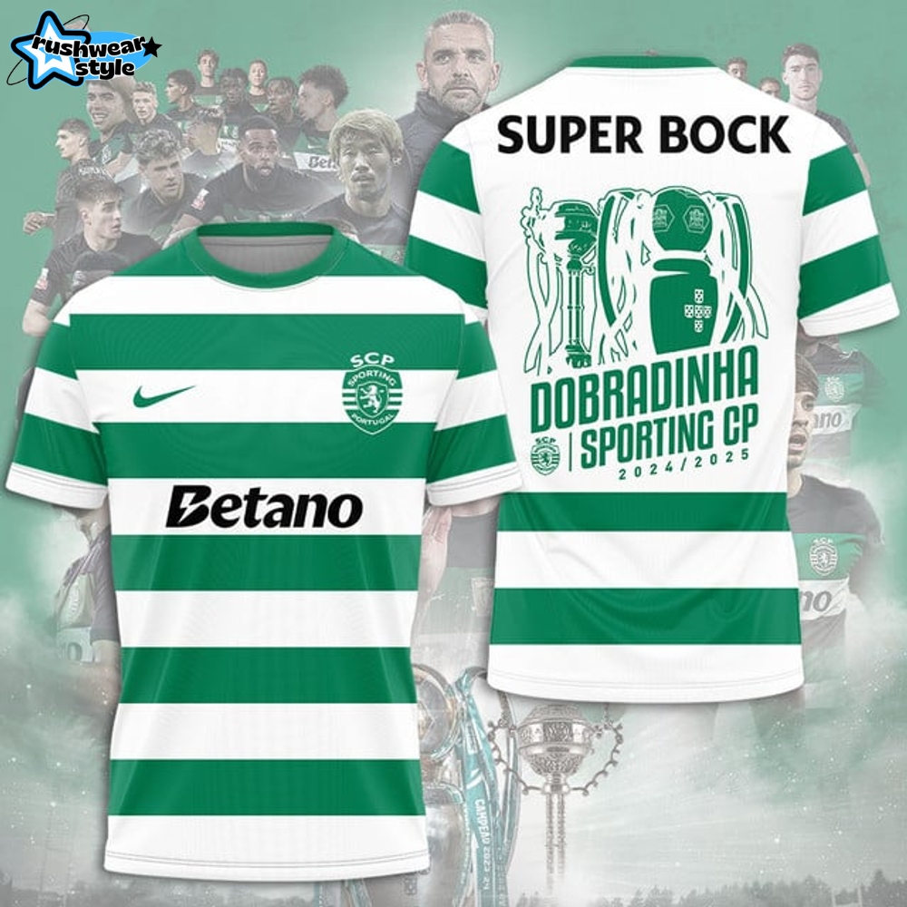 DOUBRADINHA 2024/2025 Champions Sporting CP 3D Tshirt DOUBRADINHA 2024/2025 Champions Sporting CP 3D Tshirt