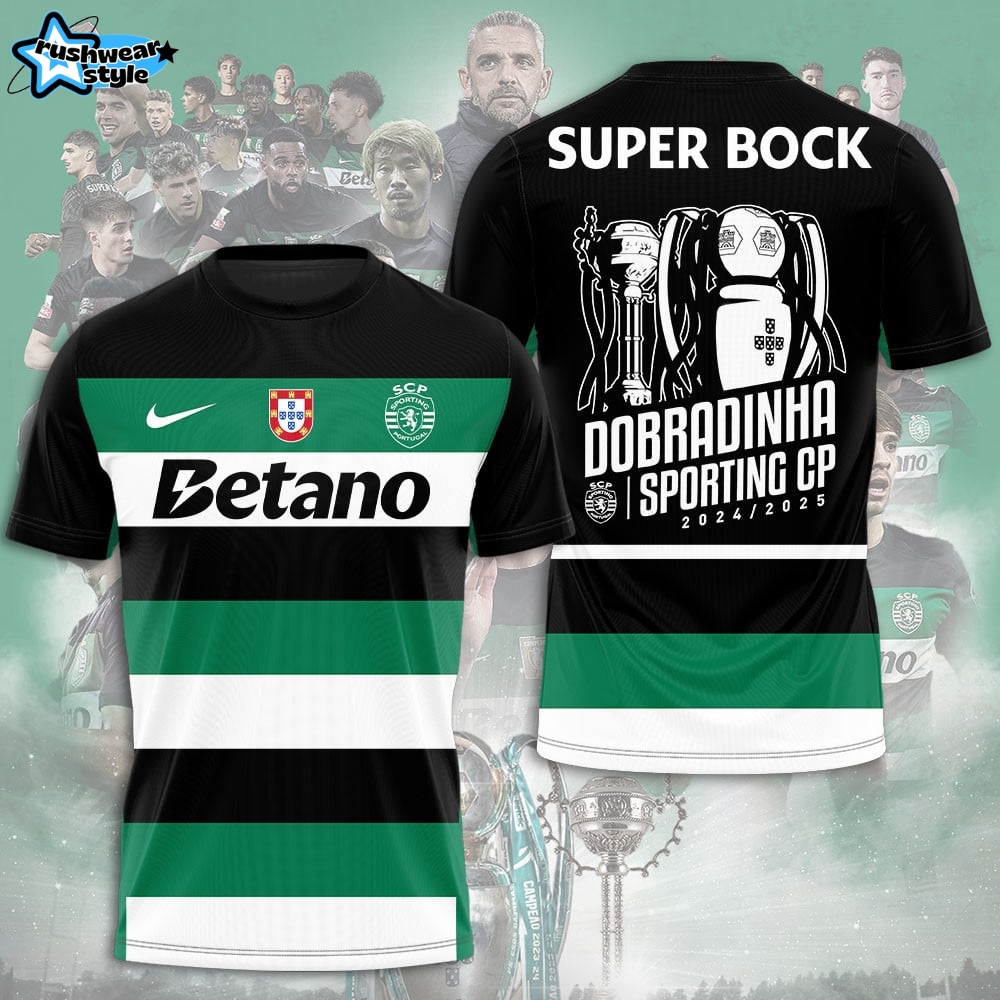 DOUBRADINHA 2024/2025 Champions Sporting CP 3D Tshirt V2 DOUBRADINHA 2024/2025 Champions Sporting CP 3D Tshirt V2