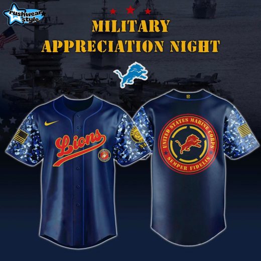 Detroit Lions x Marines Military Appreciation Night Jersey