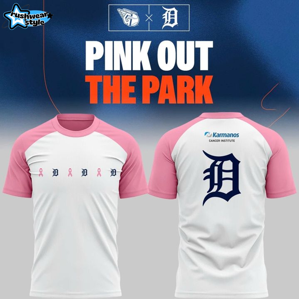 Detroit Tigers Pink Out Cancer "The Park" Special Tee Detroit Tigers Pink Out Cancer "The Park" Special Tee