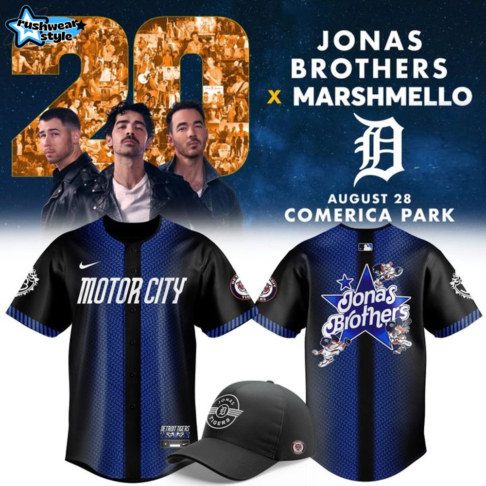 Detroit Tigers x Jonas Brothers "Jonas20 Living the Dream Tour" Jersey Detroit Tigers x Jonas Brothers "Jonas20 Living the Dream Tour" Jersey
