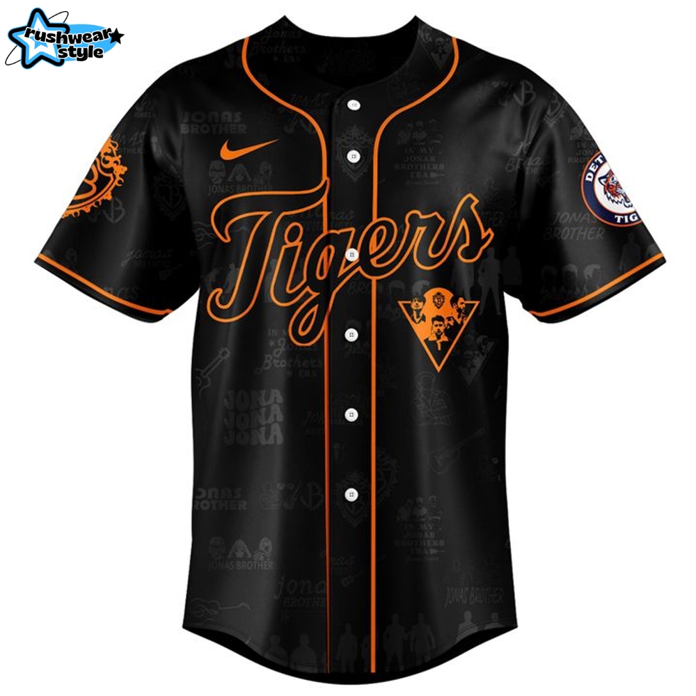 Detroit Tigers x Jonas Brothers x Marshmello 2025 Tour Baseball Jersey Detroit Tigers x Jonas Brothers x Marshmello 2025 Tour Baseball Jersey