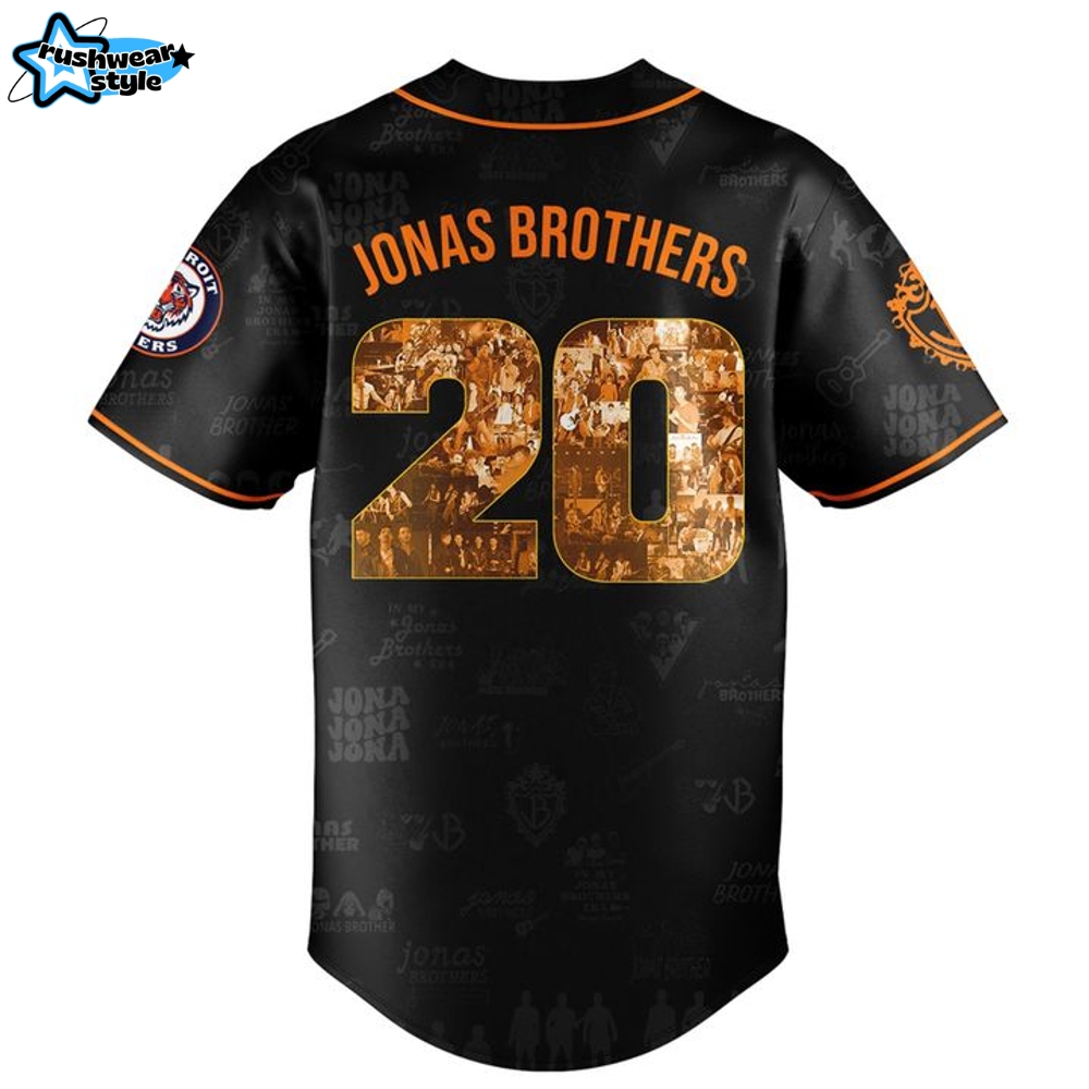 Detroit Tigers x Jonas Brothers x Marshmello 2025 Tour Baseball Jersey Detroit Tigers x Jonas Brothers x Marshmello 2025 Tour Baseball Jersey