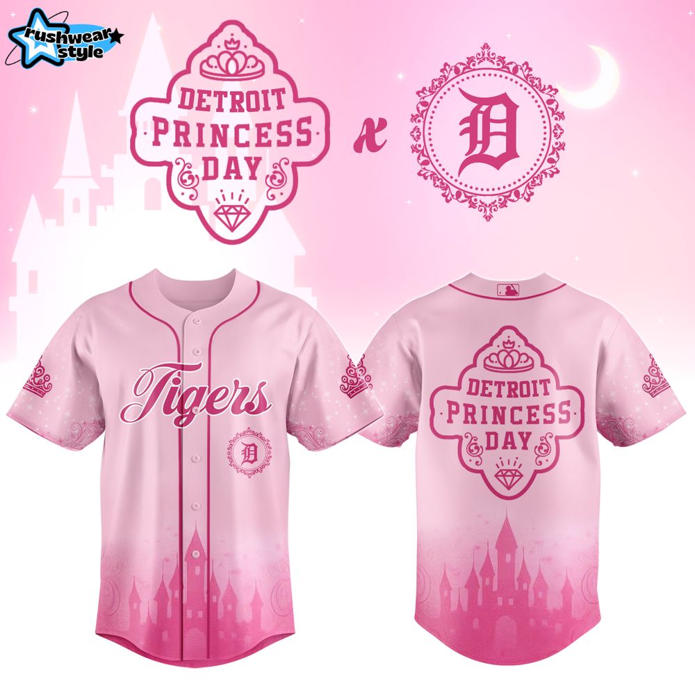 Detroit Tigers x Princess Day 2025 Baseball Jersey Detroit Tigers x Princess Day 2025 Baseball Jersey