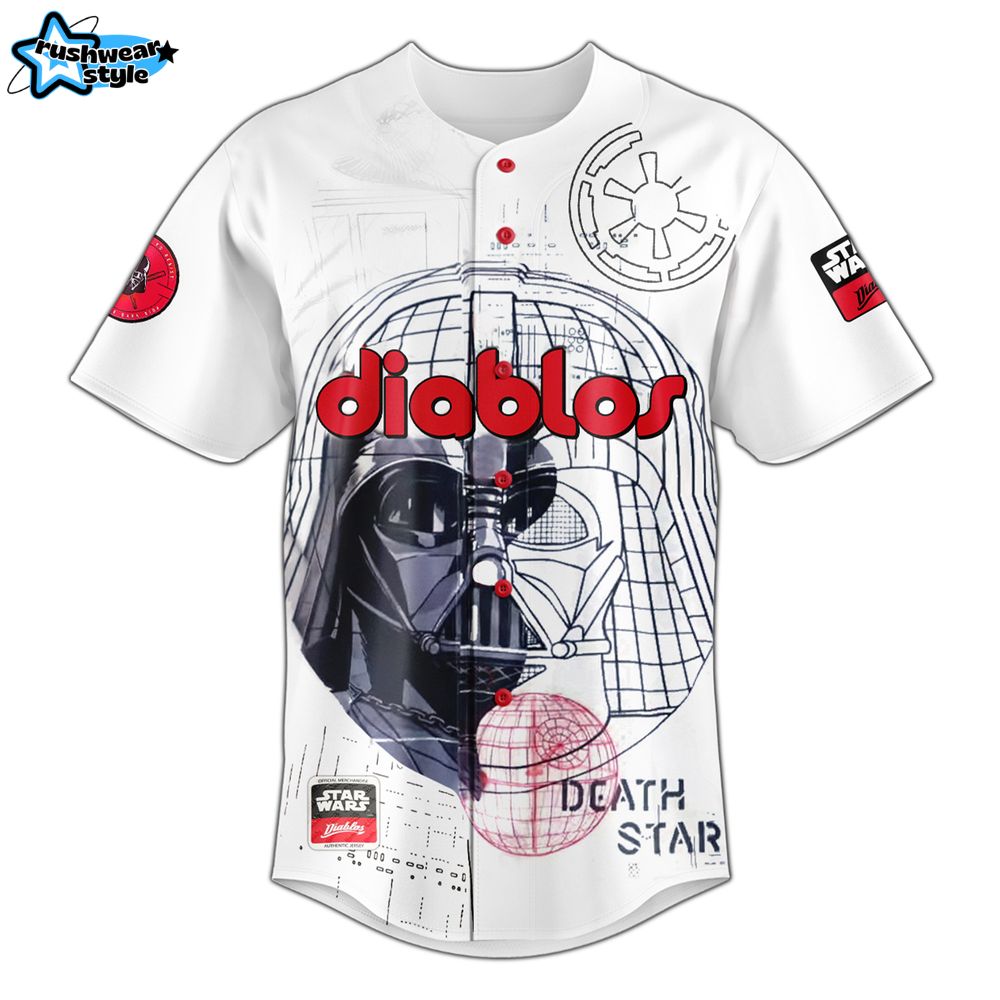 Diablos Rojos Del Mexico X Star War Night 2025 Special Baseball Jersey Diablos Rojos Del Mexico X Star War Night 2025 Special Baseball Jersey