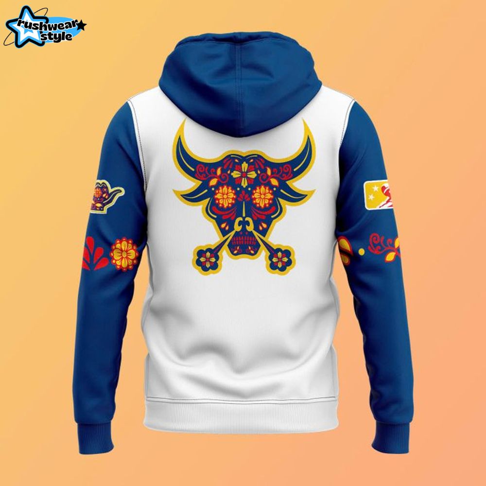 Durham Bulls Latin American Hispanic "Toros Bravos" Special Hoodie Durham Bulls Latin American Hispanic "Toros Bravos" Special Hoodie