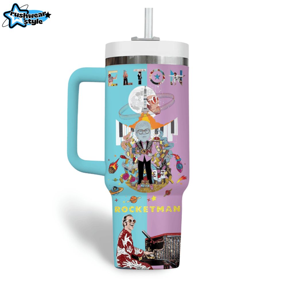 Elton John Rocket Man Gift For Fans 2025 Stanley Tumbler Elton John Rocket Man Gift For Fans 2025 Stanley Tumbler