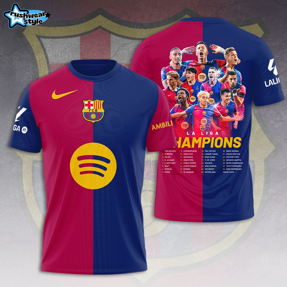 FC Barcelona 2025 Champions La Liga Limited Edition Shirt FC Barcelona 2025 Champions La Liga Limited Edition Shirt