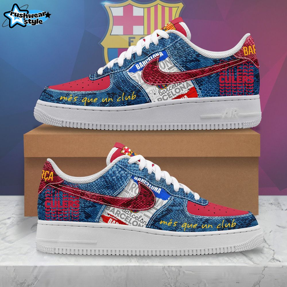 FC Barcelona MÃÂS QUE UN CLUB Nike Air Force 1 FC Barcelona MÃÂS QUE UN CLUB Nike Air Force 1