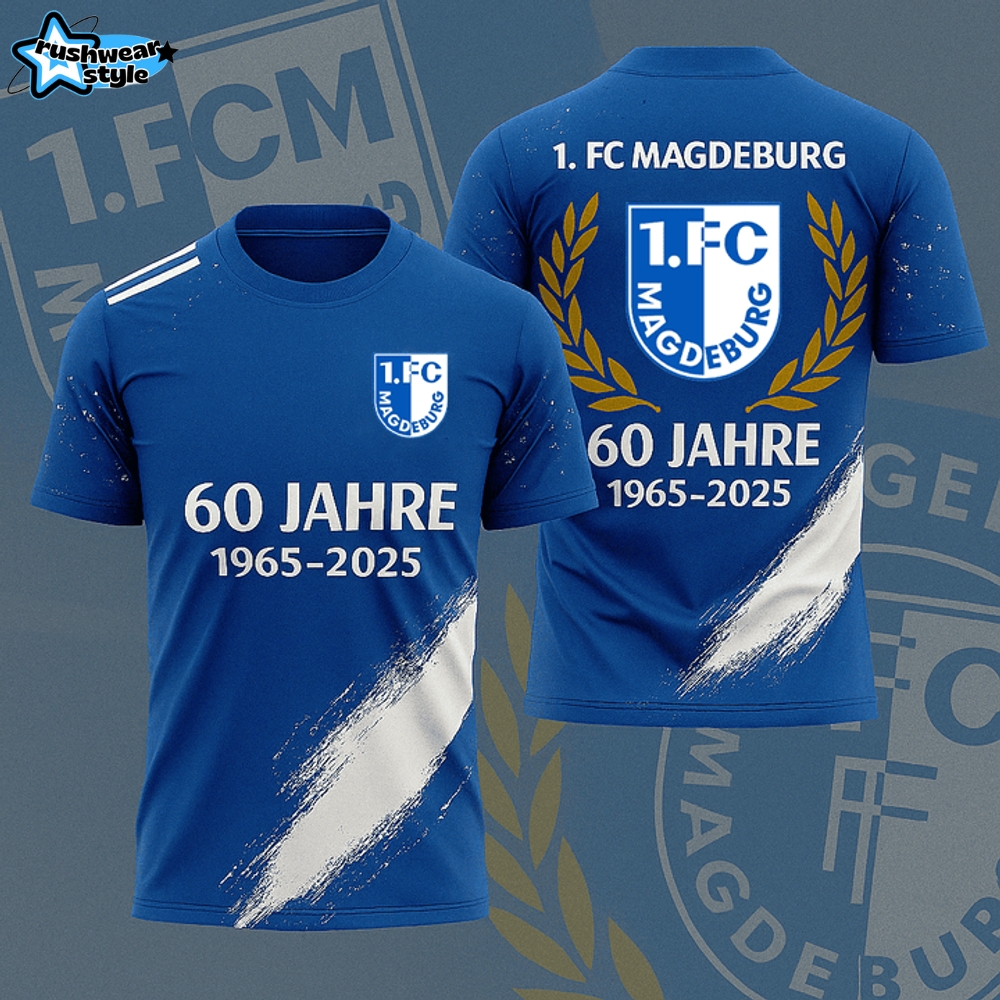 FC Magdeburg 60 YEARS New Limited Edition 3D T-Shirt FC Magdeburg 60 YEARS New Limited Edition 3D T-Shirt