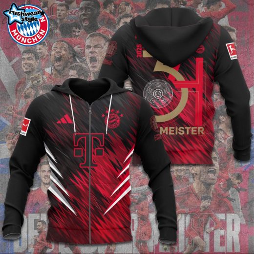 Fc Bayern Mãâ¼nchen Deutscher Meister 2025 Special Hoodie