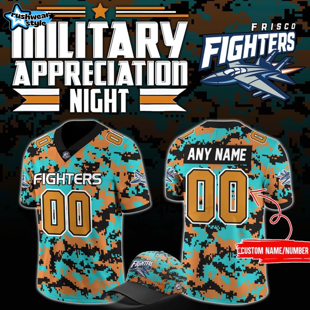 Frisco Fighters Military Nights Football Jersey Frisco Fighters Military Nights Football Jersey