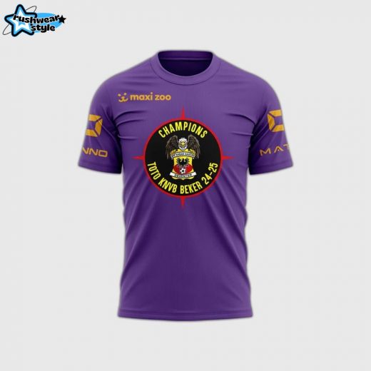 Go Ahead Eagles Bekerwinnaar Special Purple Tee