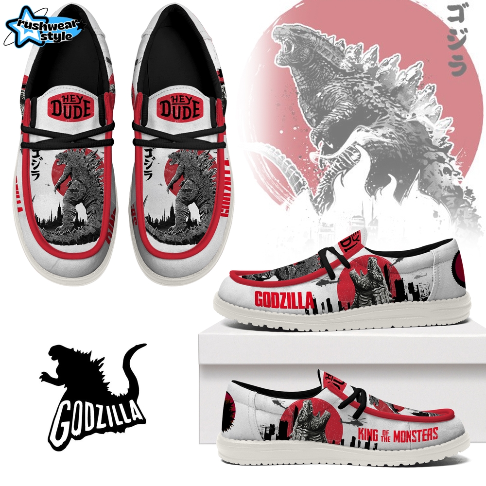 Godzilla "KING OF THE MONSTERS" Hey Dude Shoes Godzilla "KING OF THE MONSTERS" Hey Dude Shoes