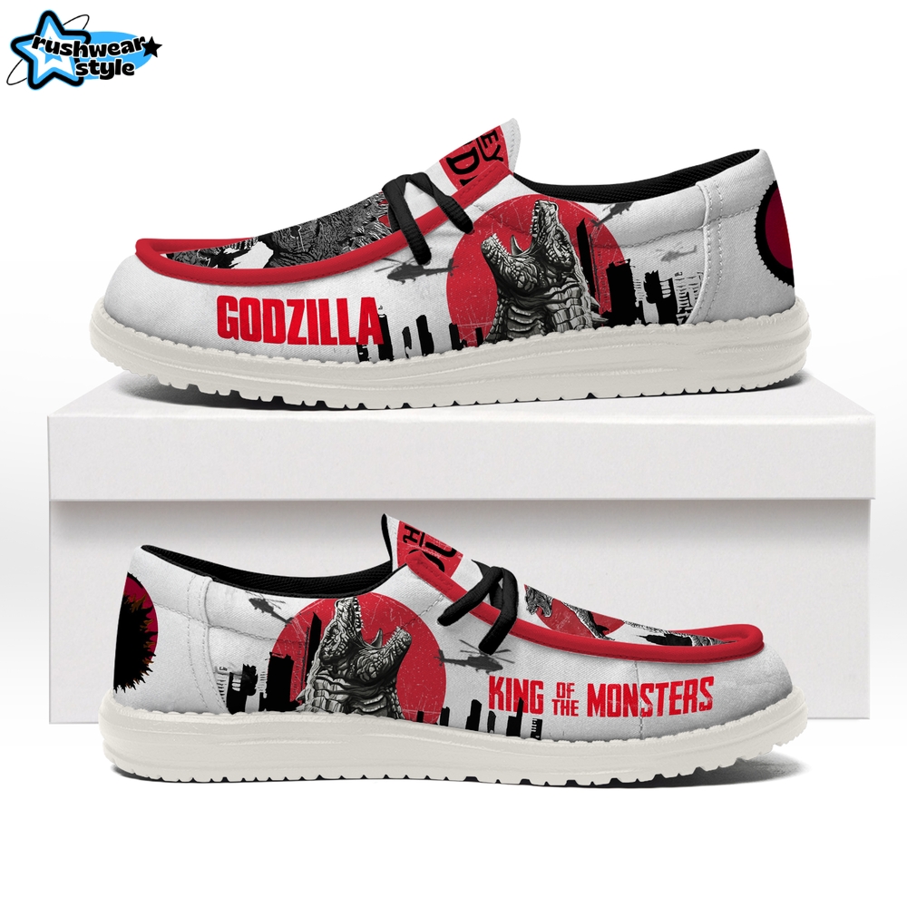 Godzilla "KING OF THE MONSTERS" Hey Dude Shoes Godzilla "KING OF THE MONSTERS" Hey Dude Shoes