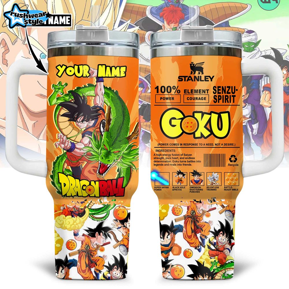 Goku Dragon Ball Senzu-Spirit 40oz Stanley Tumbler Goku Dragon Ball Senzu-Spirit 40oz Stanley Tumbler